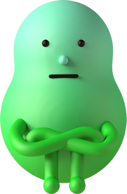 Neutral Blob 3d Character Illustration