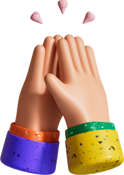 3D High-fiving Hands